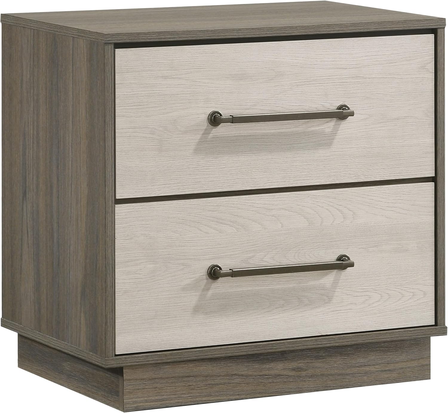 Coaster Home Furnishings Fenwick Not Assigned 4-Piece Bedroom Set California King Size Bookcase Bed Frame 48-inch Headboard Grey Oak/Almond 224981KW-S4