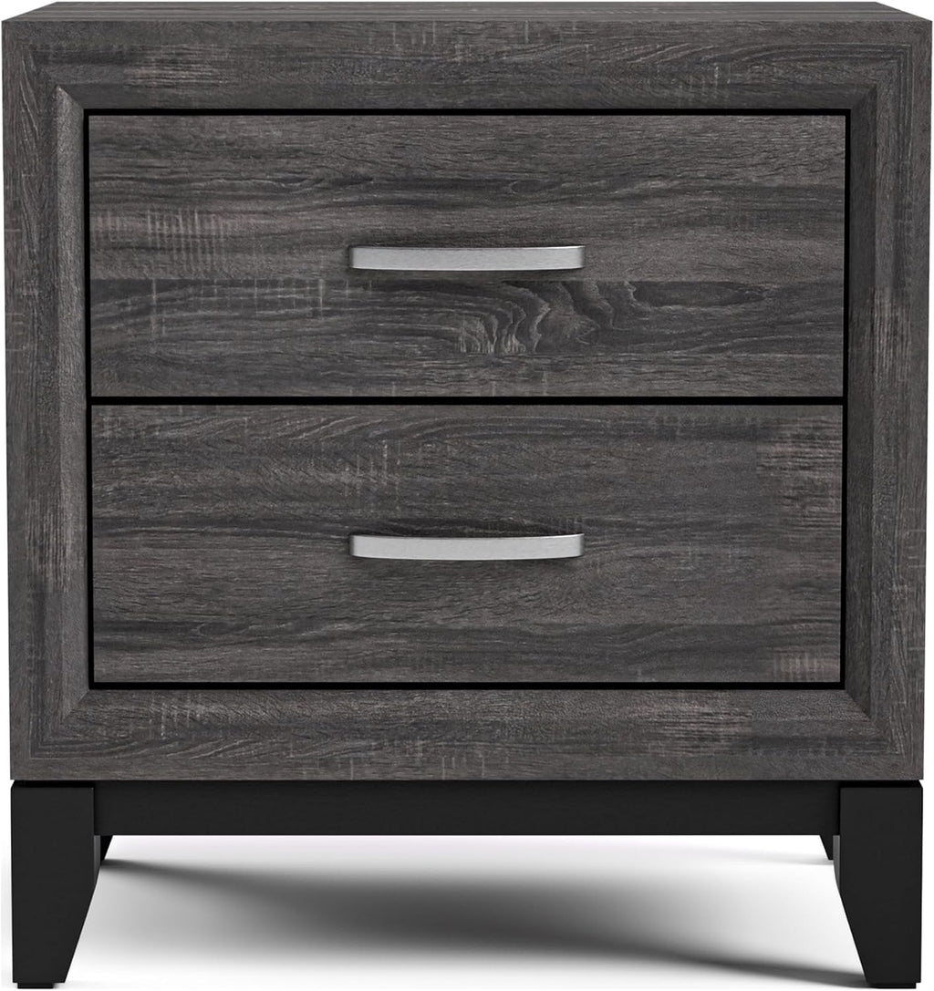 Furniture of America Lucien Modern Wood 3-Piece Queen Bedroom Set with Panel Style Headboard, Two-Tone Design and Wooden Legs, Box Spring Needed, Gray