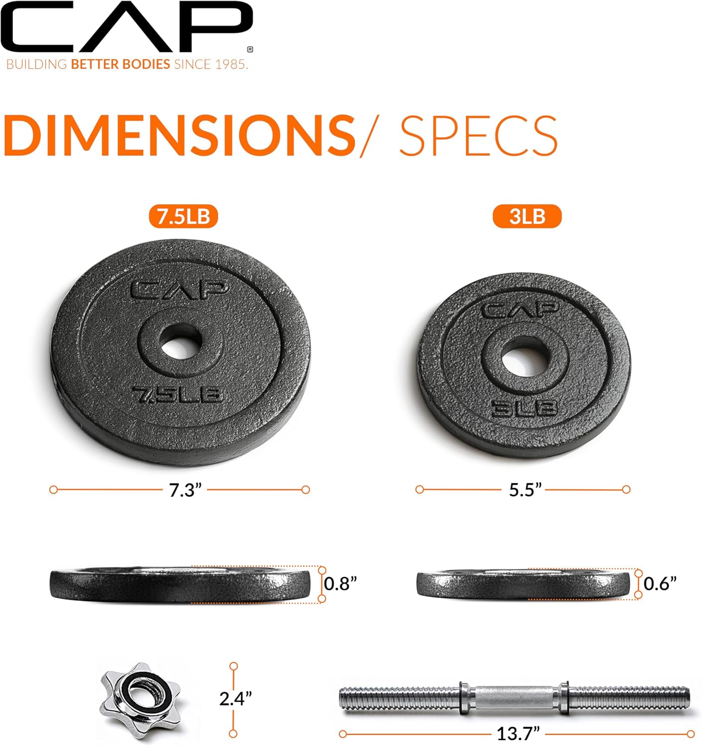 Cap Barbell Adjustable Dumbbell Weight Set | Multiple Options