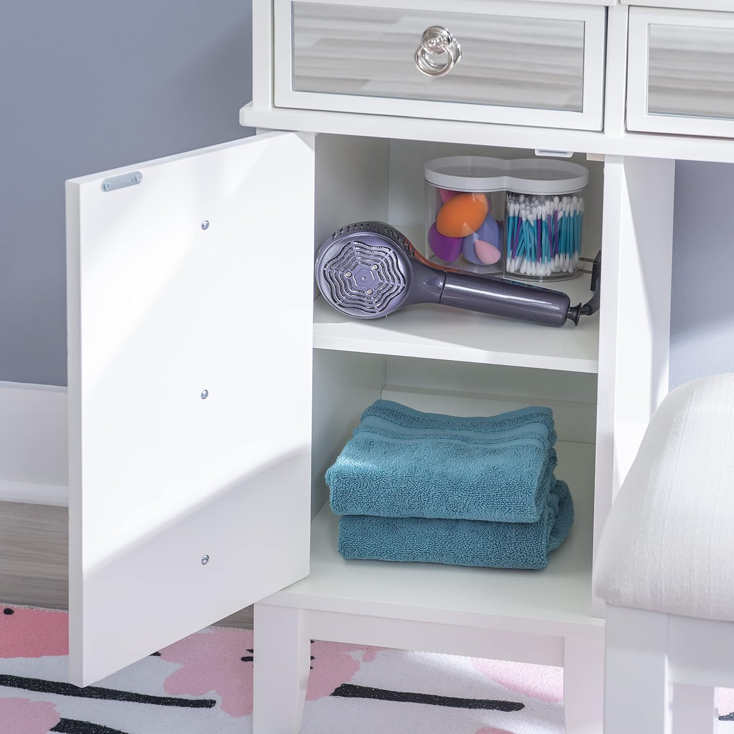 Linon Vanity Set, White