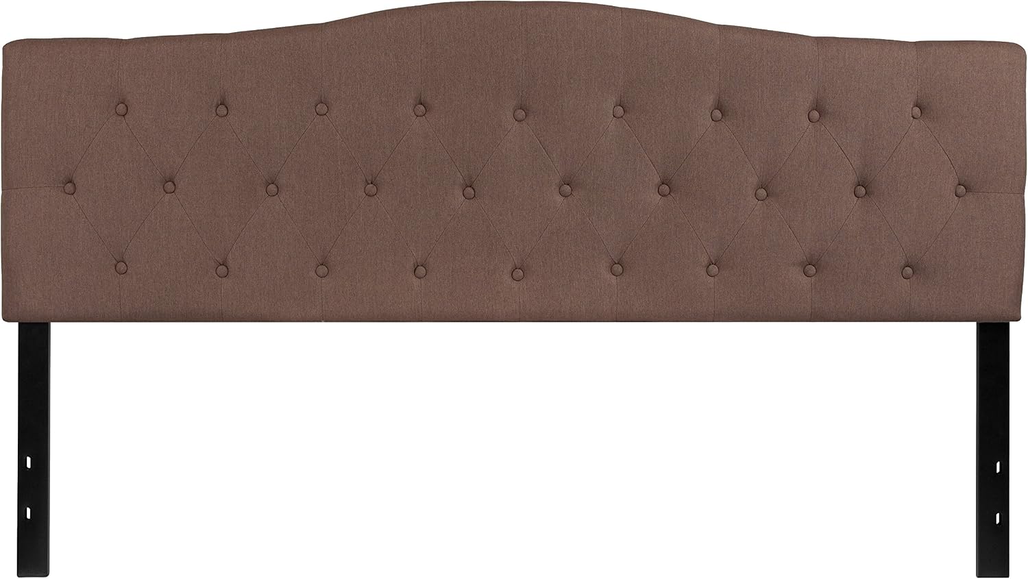 Flash Furniture Cambridge Button Tufted and Diamond Stitched Upholstered King Size Headboard in Camel Fabric