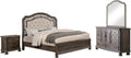 HOMES: Inside + Out Ponda Transitional Eastern King 4 Piece Bed Set,