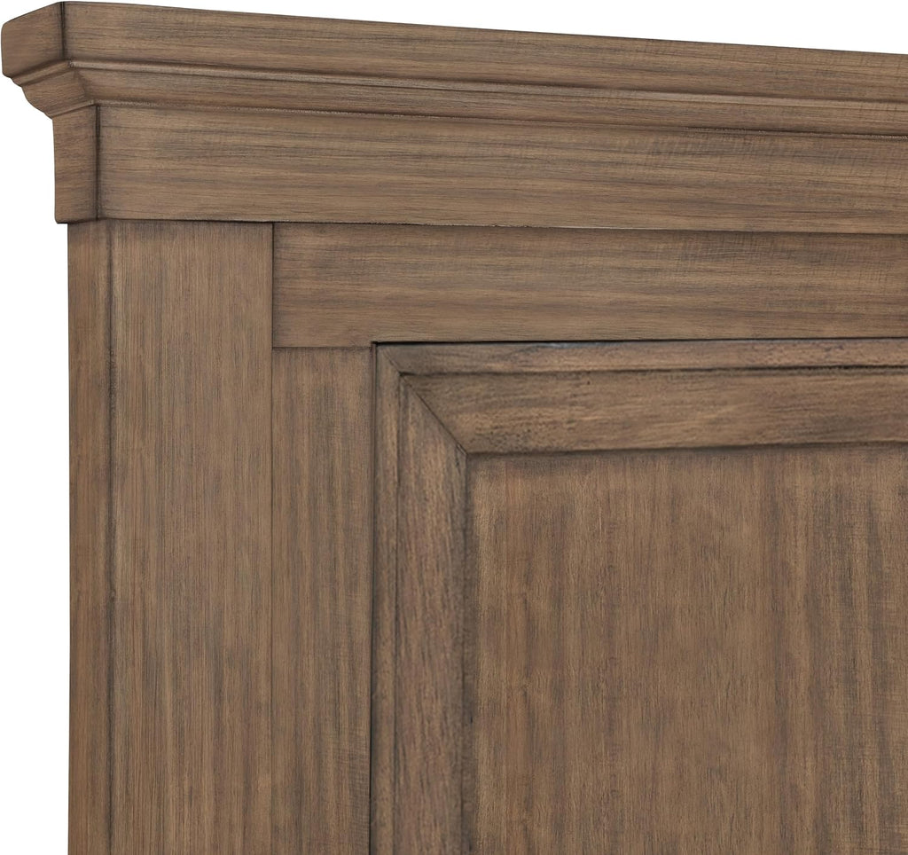 New Classic Furniture Mariana 4-Piece Wood Cal King Bedroom Set with Chest, Vintage Mocha