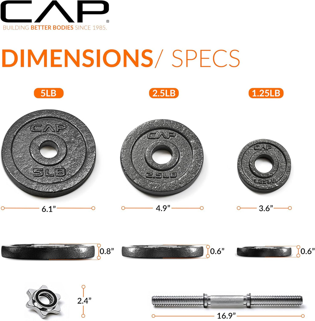 Cap Barbell Adjustable Dumbbell Weight Set | Multiple Options