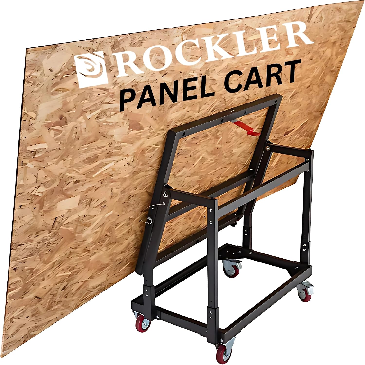 Rockler Material Mate Panel Cart and Shop Stand – Mobile Base Stand Contains Smooth Rolling 4' Casters – Mobile Workbench for Tools - Rigid Steel Frame Construction – Woodworking Tools and Accessories
