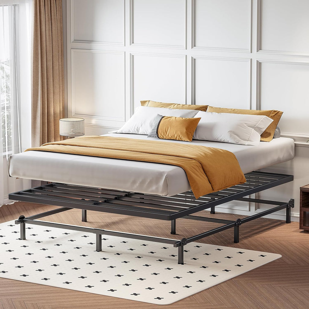 Superay 2 Inch Full Box Spring Low Profile, Heavy Duty Metal Box Spring Bed Base, Bunkie Board Bed Slat Replacement, Mattress Foundation, Easy Assembly, Noise Free