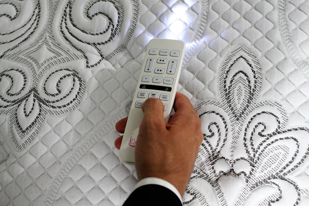 iDealBed Custom Comfort Adjustable Bed Base, Wireless, Massage, USB Charge Ports, Nightlight, Zero Gravity, Memory Pre Sets, King
