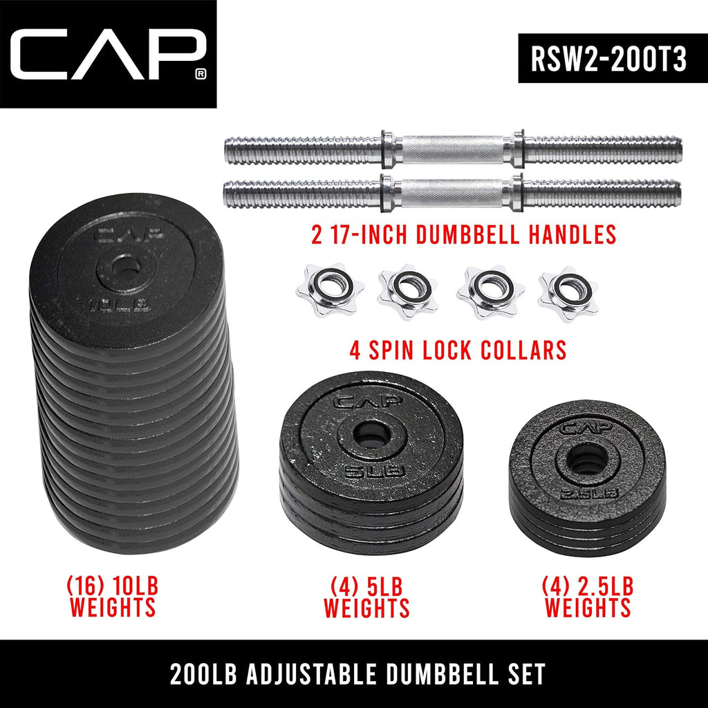 Cap Barbell Adjustable Dumbbell Weight Set | Multiple Options
