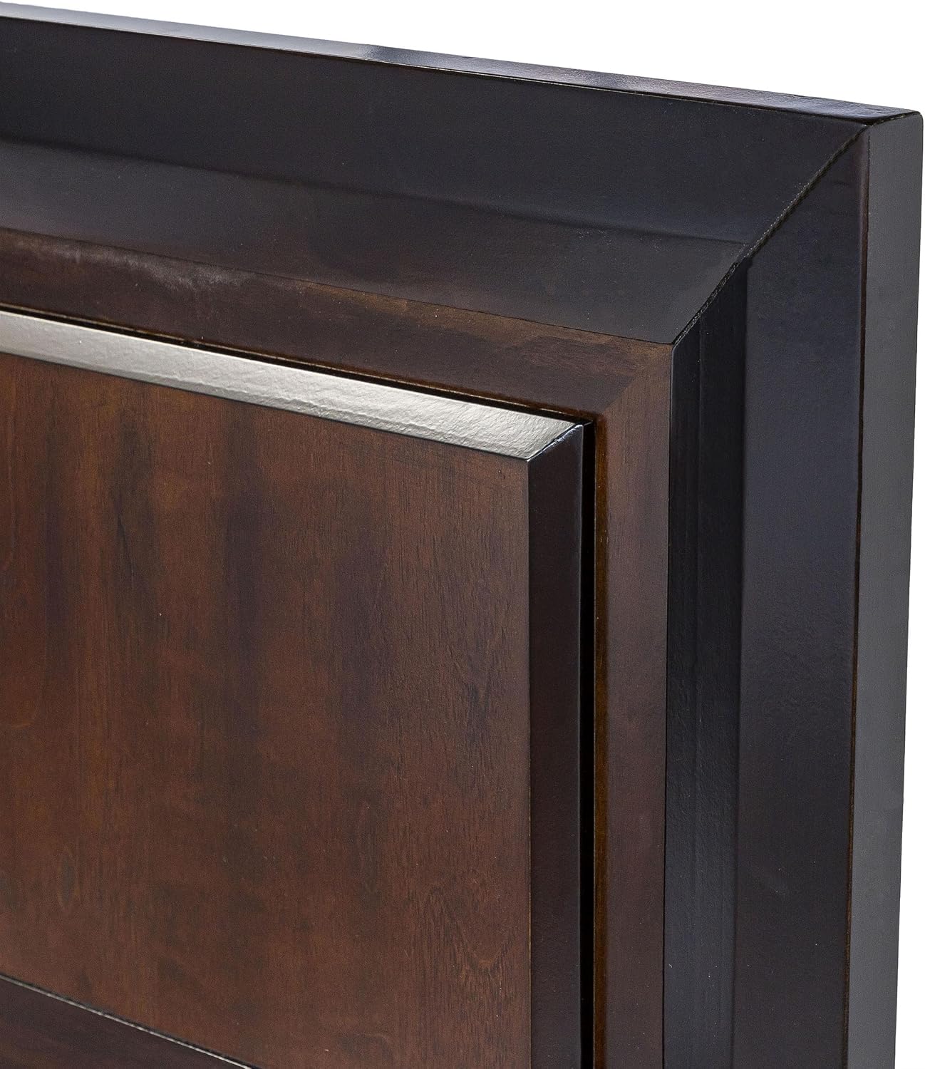 Furniture of America FOA Delia 2pc Walnut Transitional Wood Panel Bedroom Set - King + Nightstand