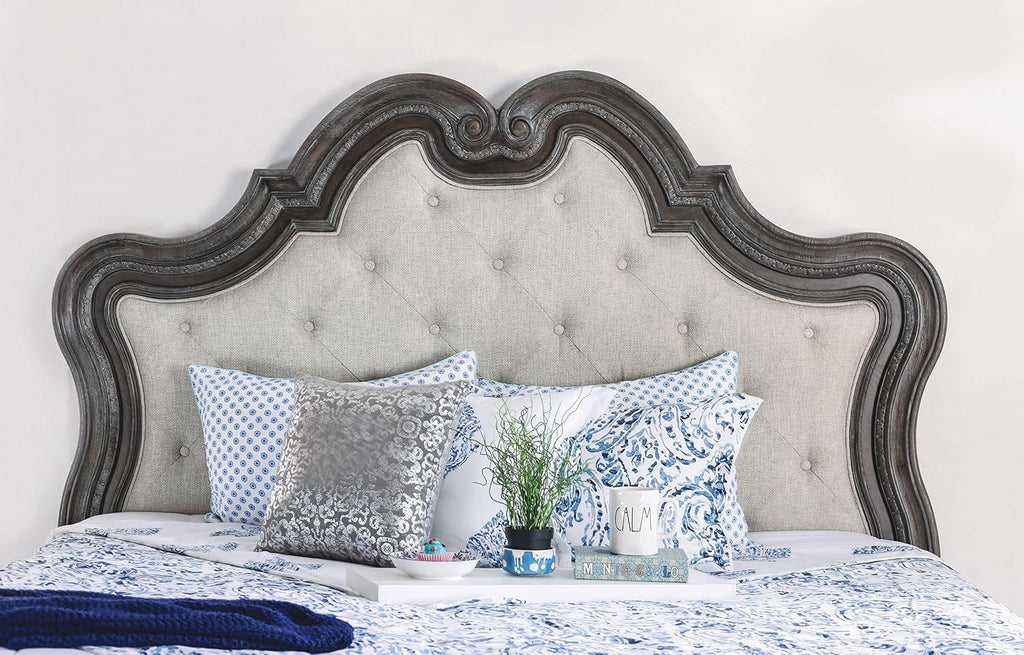HOMES: Inside + Out Anitra Traditional Eastern King 4 Piece Bed Set,