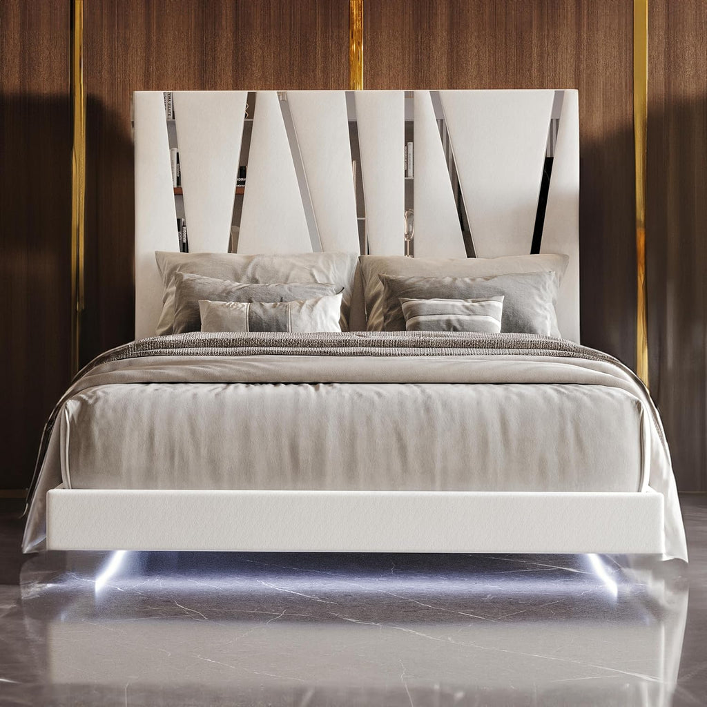 New Classic Furniture Europa Wood Queen Bed, White