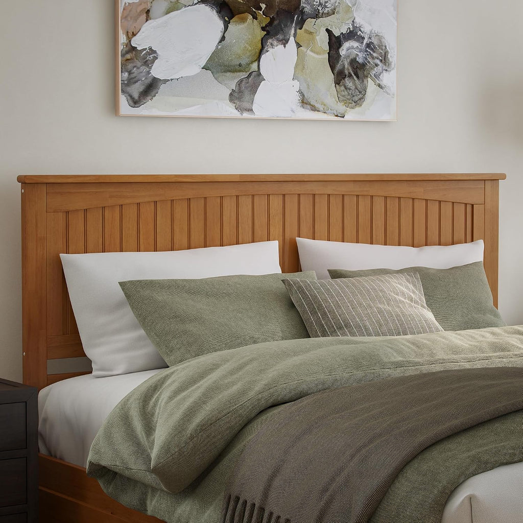 AFI, Nantucket King Solid Wood Panel Headboard, Light Toffee