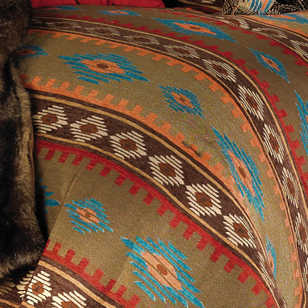 BLACK FOREST DECOR Canyon Shadows King Bed Set - Woven Chenille, Southwestern Comforter Set, Includes Comforter, Shams, and Neckroll