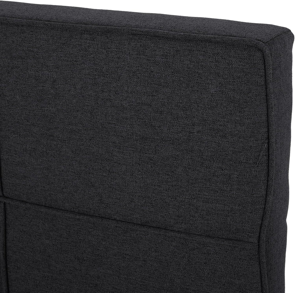 Christopher Knight Home Contemporary Upholstered King/Cal King Headboard, Black