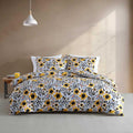 Marimekko - Full/Queen Comforter Set, Cotton Percale Reversible Bedding with Matching Shams, Floral Home Decor (Mykero Multicolor, Full/Queen)