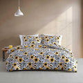 Marimekko - Full/Queen Comforter Set, Cotton Percale Reversible Bedding with Matching Shams, Floral Home Decor (Mykero Multicolor, Full/Queen)
