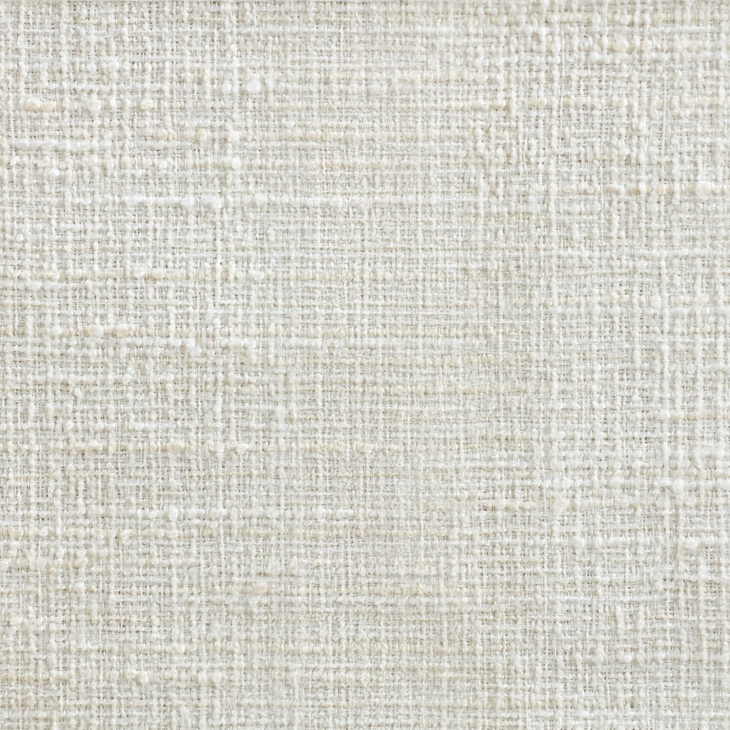 Meridian Furniture 22073Cream Priscilla Collection Art Deco Bench with Rich Linen Textured Interwoven Polyester Fabric, Light Beige Weave, Finished Solid Wood, 52' W x 22' D x 23.5' H, Cream