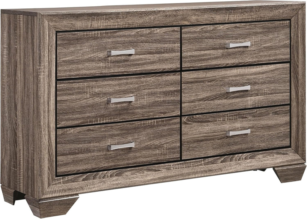 Washed Taupe 4-piece Eastern King Bedroom Set