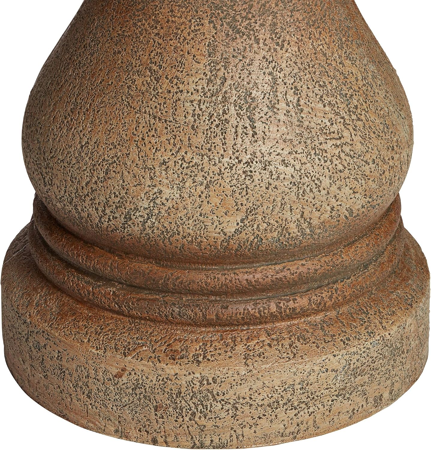 Arosco Modern Rustic Outdoor Floor Water Fountain with Light LED 43' High 3-Tiered Resin for Garden Patio Yard Deck Home Lawn Porch House Relaxation Exterior - John Timberland