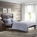 Grain Wood Furniture Shaker Solid Wood Slat Platform Bed, King Size, Cherry