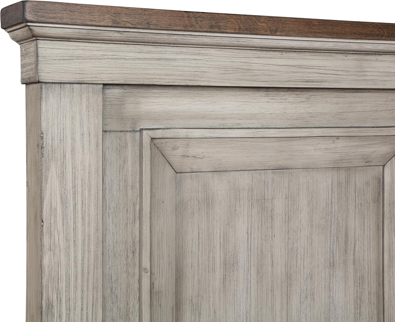 New Classic Furniture Mariana Solid Wood Queen Bed, Vintage Creme