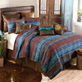 BLACK FOREST DECOR Sunset Arrows King Quilt Set - Cotton Poly Blend, Lightweight, Machine Washable, Western Quilt with Tribal Patterns, Includes Quilt & Shams, 110' W x 96' L