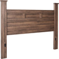 Signature Design by Ashley Juararo Rustic Poster Headboard ONLY, King/California, Weathered Brown