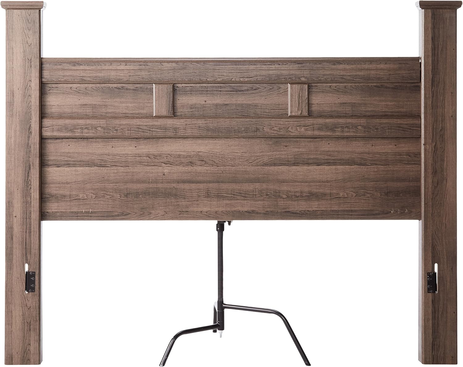 Signature Design by Ashley Juararo Rustic Poster Headboard ONLY, King/California, Weathered Brown