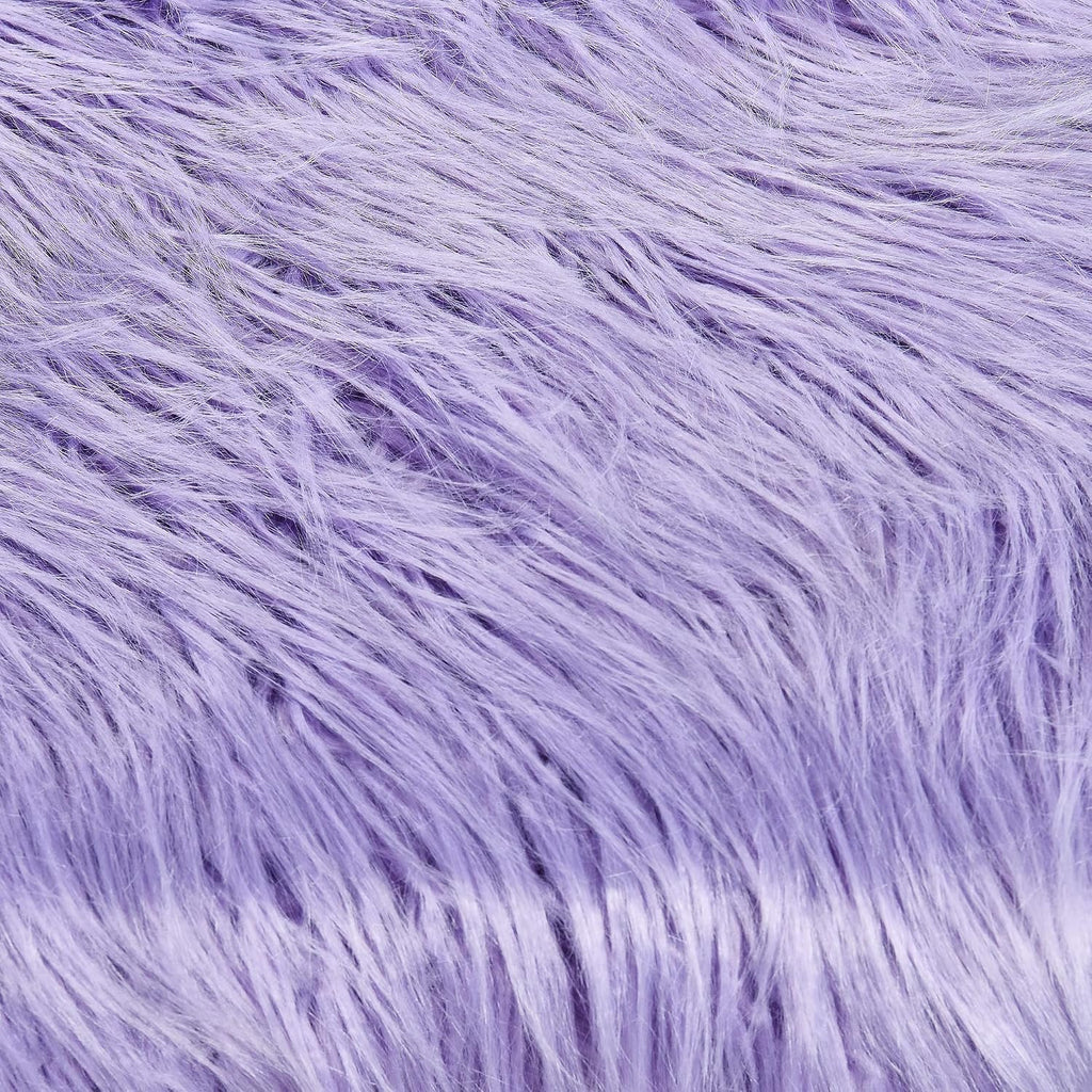 Purple Soft Plush Faux Fur Ottoman Entryway Bench Furry Footrest Stool 46'x16'x17' Sturdy Accent Long Bench for Bedroom End of Bed Vanity Closet Fuzzy Coffee Table for Living Room Gold Legs