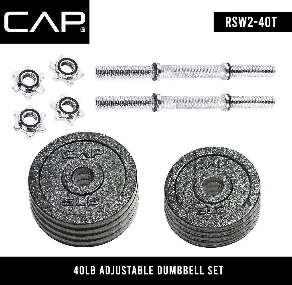 Cap Barbell Adjustable Dumbbell Weight Set | Multiple Options