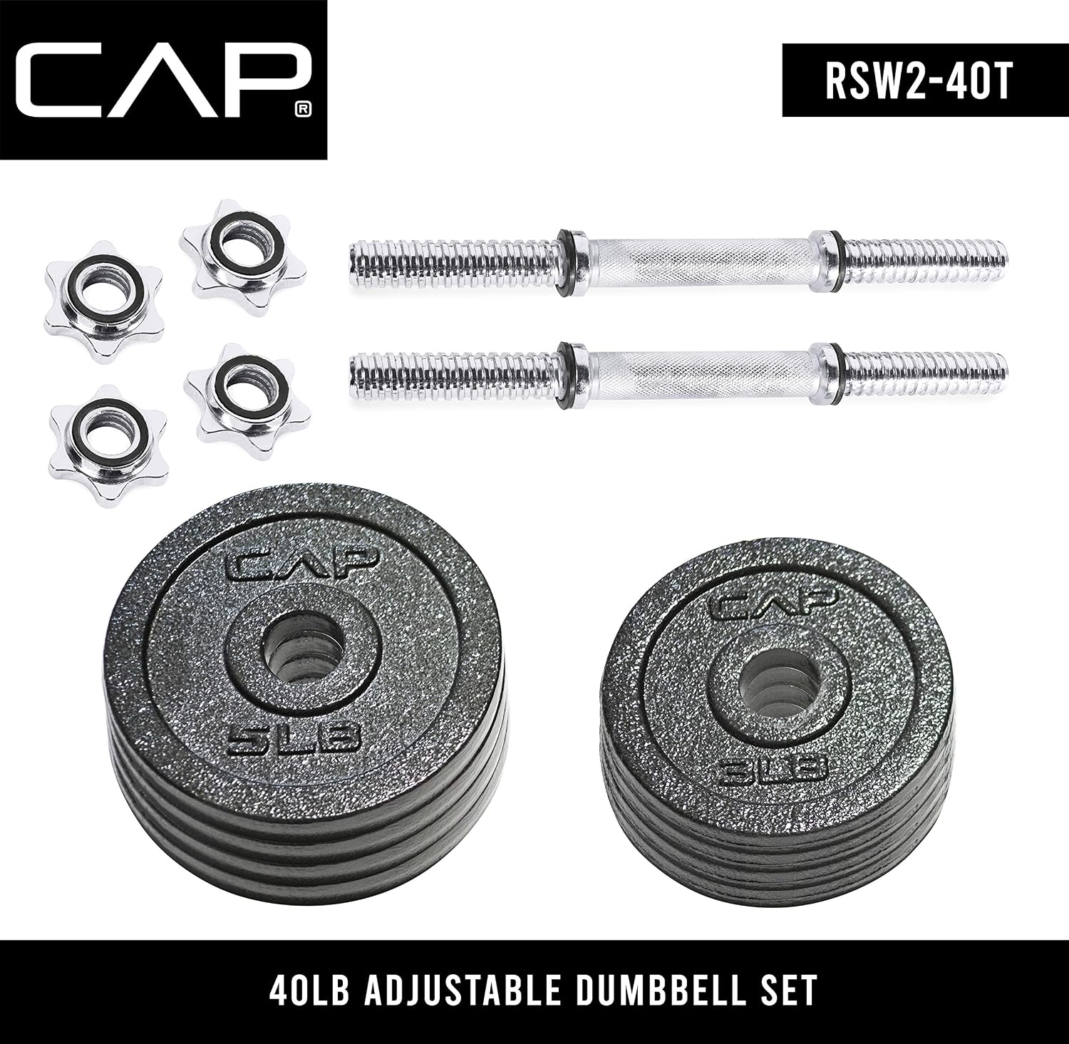 Cap Barbell Adjustable Dumbbell Weight Set | Multiple Options