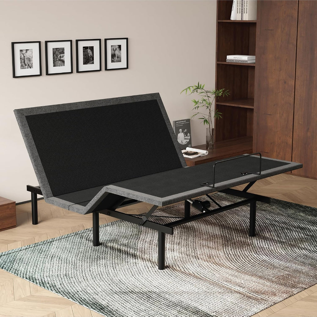 iDealBed 2i Custom Adjustable Bed Base - Advanced Head & Foot Elevation, Wireless Remote with Memory, Zero Clearance, Easy Setup (King)