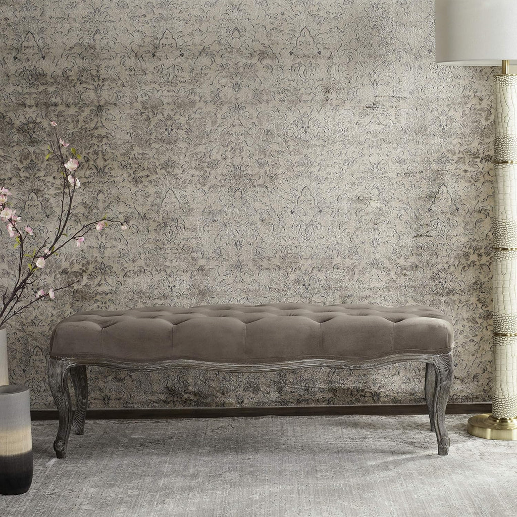 Safavieh Mercer Collection Randy Beige Linen Bench