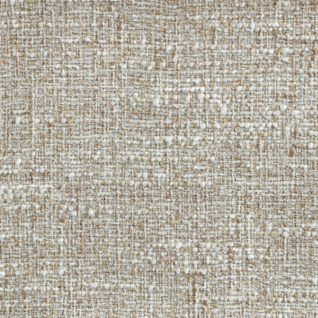 Meridian Furniture 22072Beige Priscilla Collection Art Deco Bench with Rich Linen Textured Interwoven Polyester Fabric, Light Brown and Cream Weave, Finished Solid Wood, 52' W x 22' D x 23.5' H, Beige