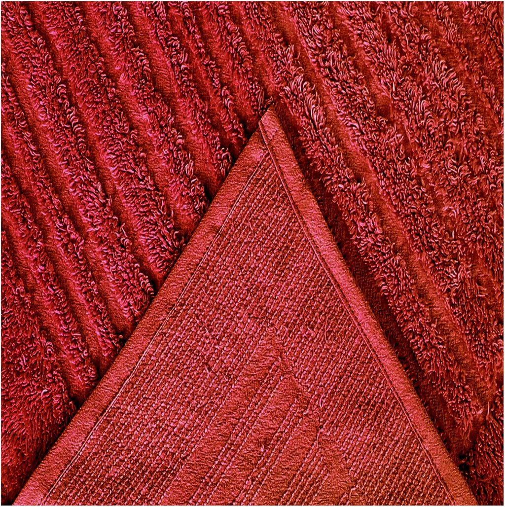Better Trends Chenille Bedspreads Twin Size, Burgundy 100% Cotton Chenille Medallion Design Tufted Bedding Coverlet Soft Lightweight, 96'x110' with 1 PC Sham 2 Pieces Set Ashton Collection